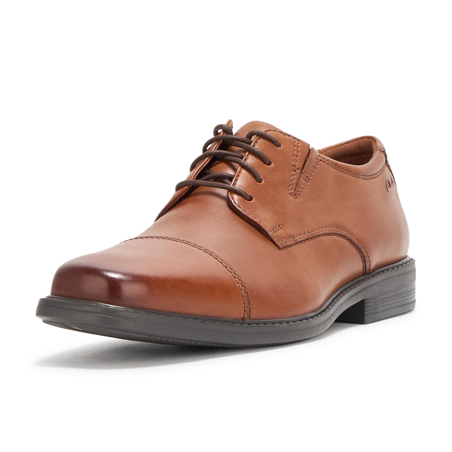 Leather Cap Toe Dress Shoes Lace Up Classic Formal