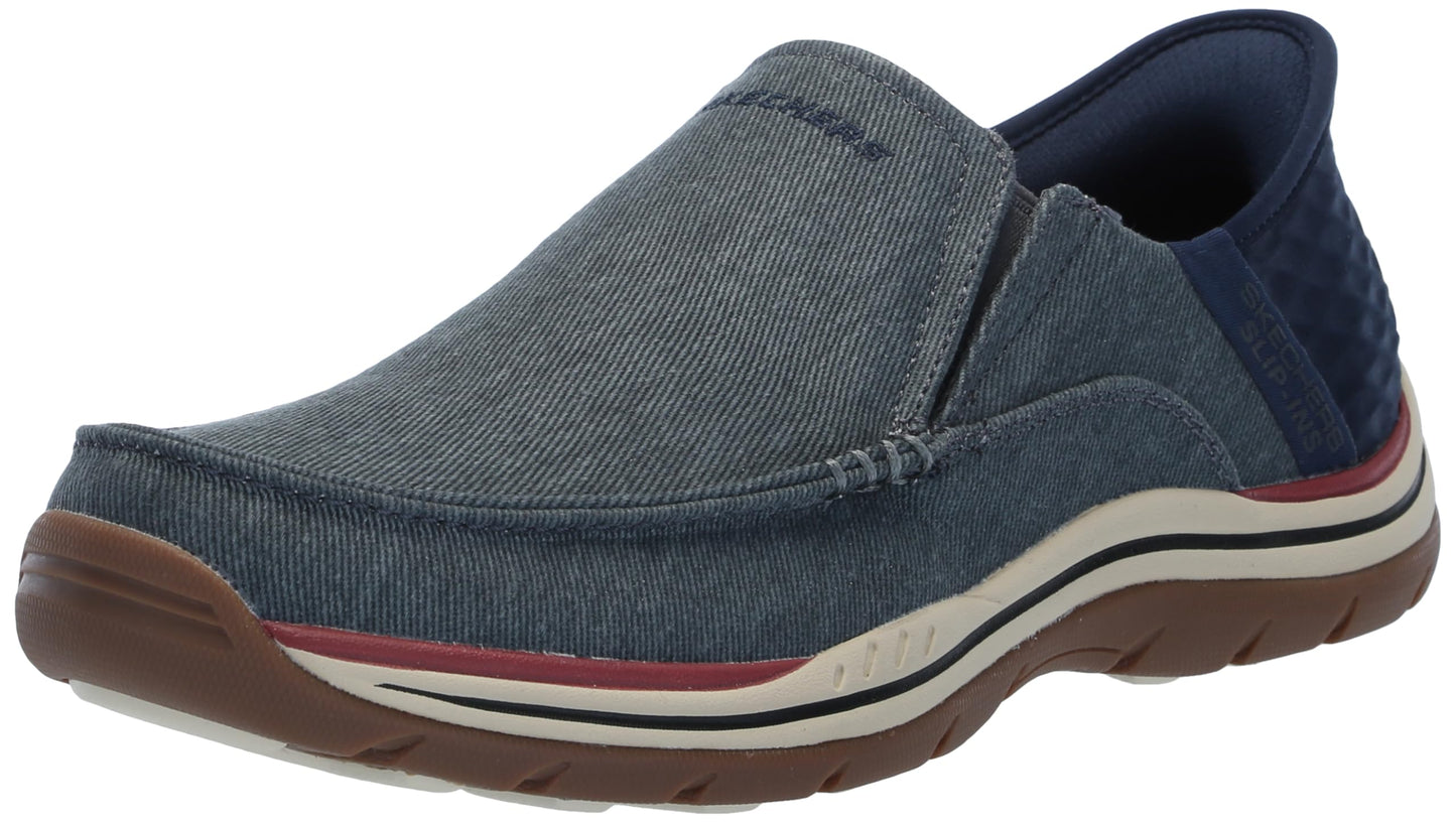 Skechers Men's USA Expected - Cayson Moc Toe Canvas Slip-Ins
