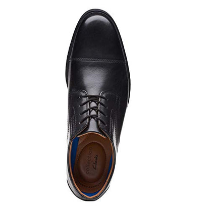 Leather Cap Toe Oxford Dress Shoes Lace Up Formal