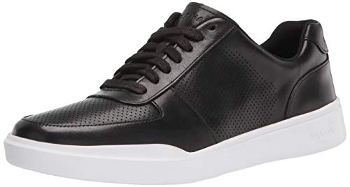 Perforated Leather Sneakers Lace Up Casual Comfort Walking