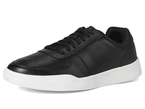 Perforated Leather Sneakers Lace Up Casual Comfort Walking