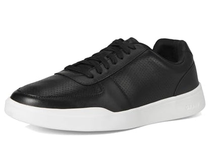 Perforated Leather Sneakers Lace Up Casual Comfort Walking