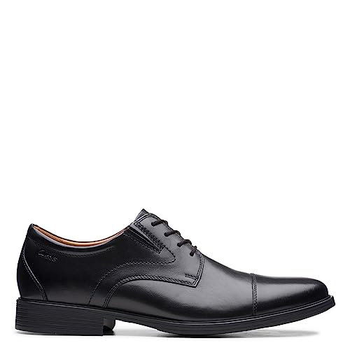 Leather Cap Toe Oxford Dress Shoes Lace Up Formal