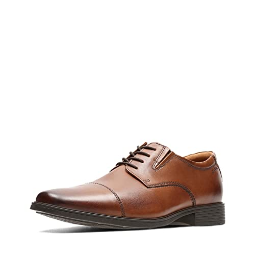 Classic Leather Cap Toe Oxford Dress Shoes Lace Up