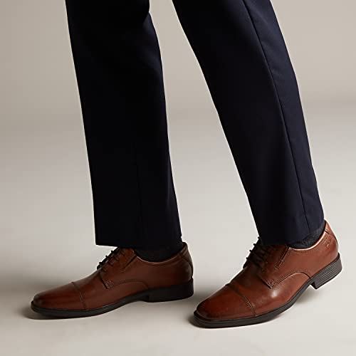 Classic Leather Cap Toe Oxford Dress Shoes Lace Up