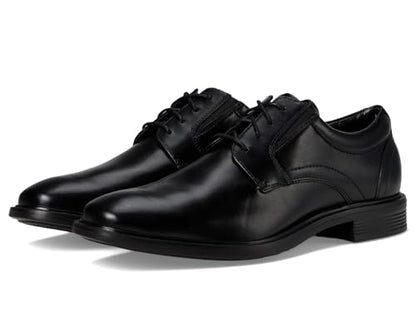 Leather Oxford Derby Shoes Plain Toe Lace Up