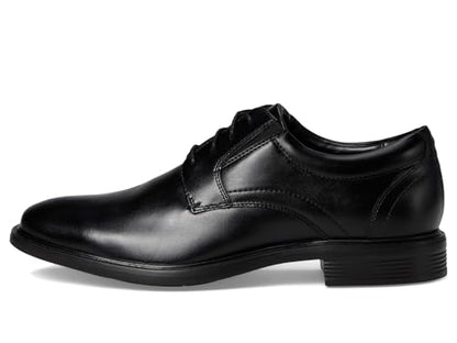 Leather Oxford Derby Shoes Plain Toe Lace Up