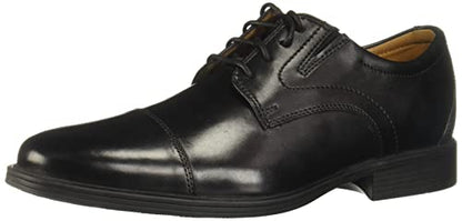 Leather Cap Toe Oxford Dress Shoes Lace Up Formal