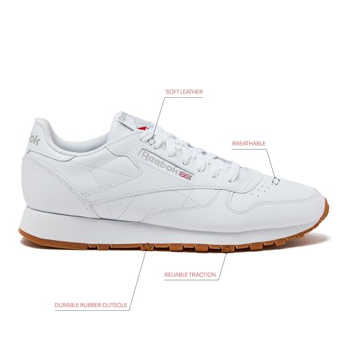 Classic Leather Sneakers Casual Lace Up Comfort