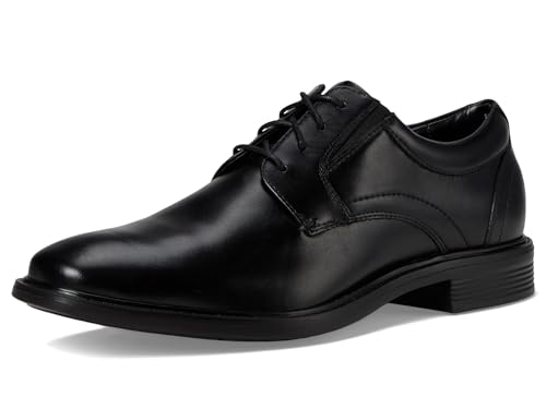 Leather Oxford Derby Shoes Plain Toe Lace Up