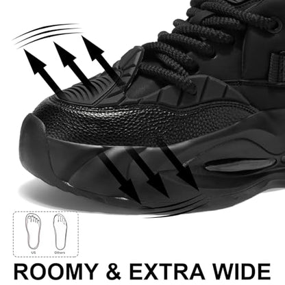 Chunky Platform Sneakers Slip Resistant Casual Walking Shoes