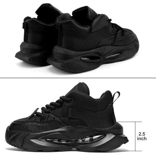 Chunky Platform Sneakers Slip Resistant Casual Walking Shoes