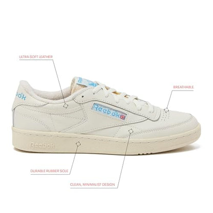 Vintage Leather Tennis Sneakers Classic Lace Up Casual Comfort