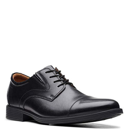 Leather Cap Toe Oxford Dress Shoes Lace Up Formal
