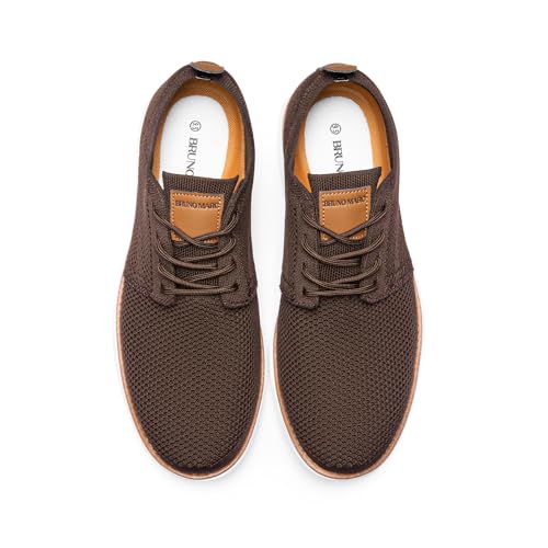 Men’s Breathable Knit Dress Sneakers Lace-Up Casual Shoes