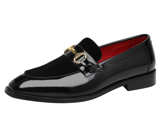 Patent Velvet Penny Loafers Dress Shoes Formal Slip On