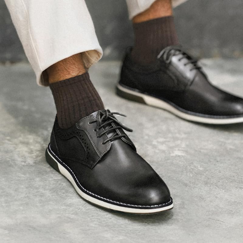 Casual Dress Oxford Sneakers Plain Toe Lace Up Business