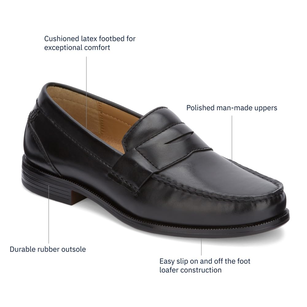Classic Penny Loafers Slip On Leather Dress Casual Shoes