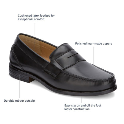 Classic Penny Loafers Slip On Leather Dress Casual Shoes