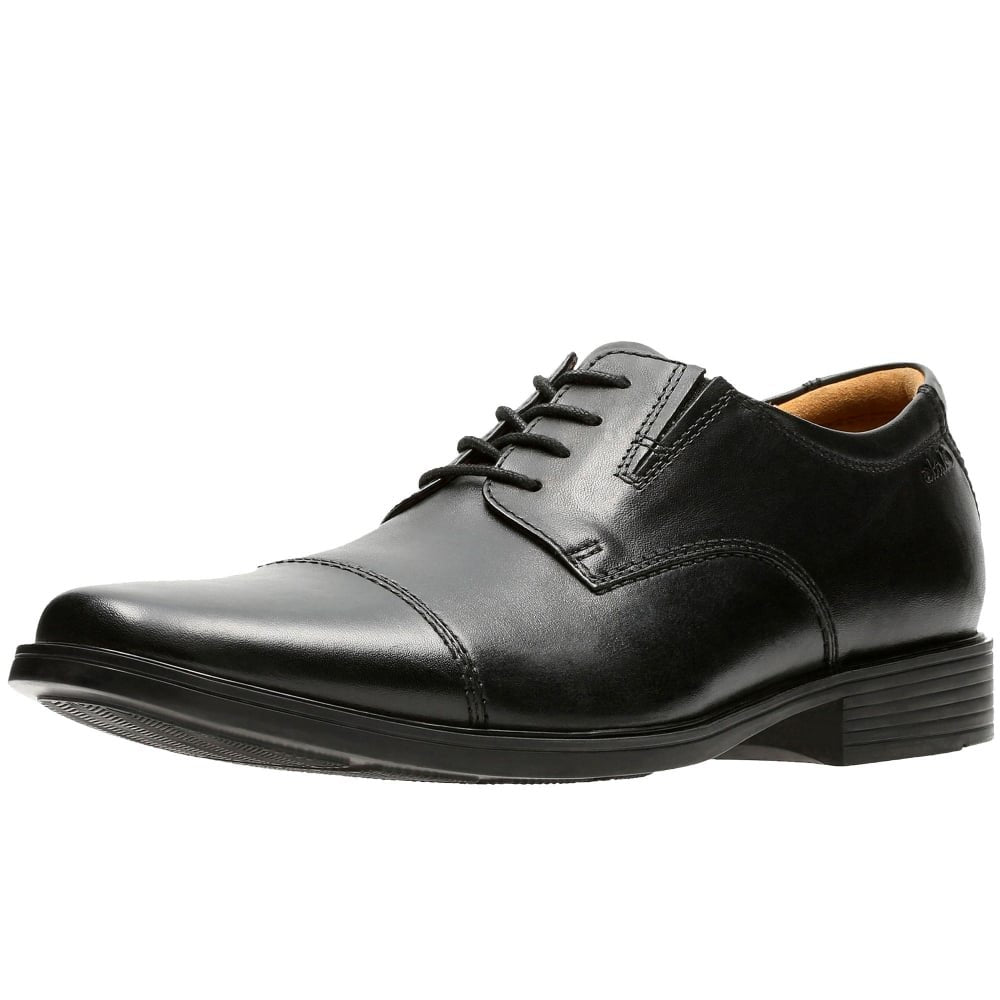 Classic Leather Cap Toe Oxford Dress Shoes Lace Up
