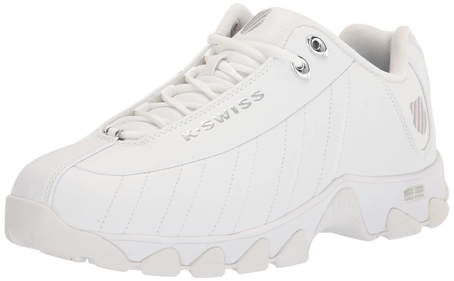 Leather Tennis Sneakers Wide Fit Cushion Walking Shoes