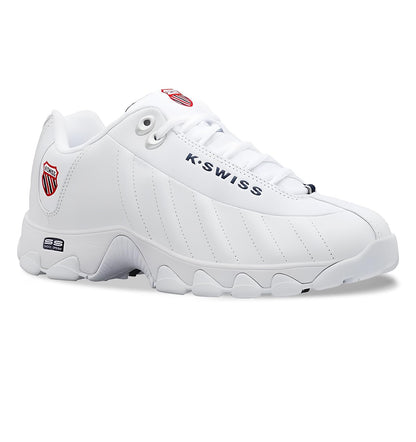 Leather Tennis Sneakers Wide Fit Cushion Walking Shoes