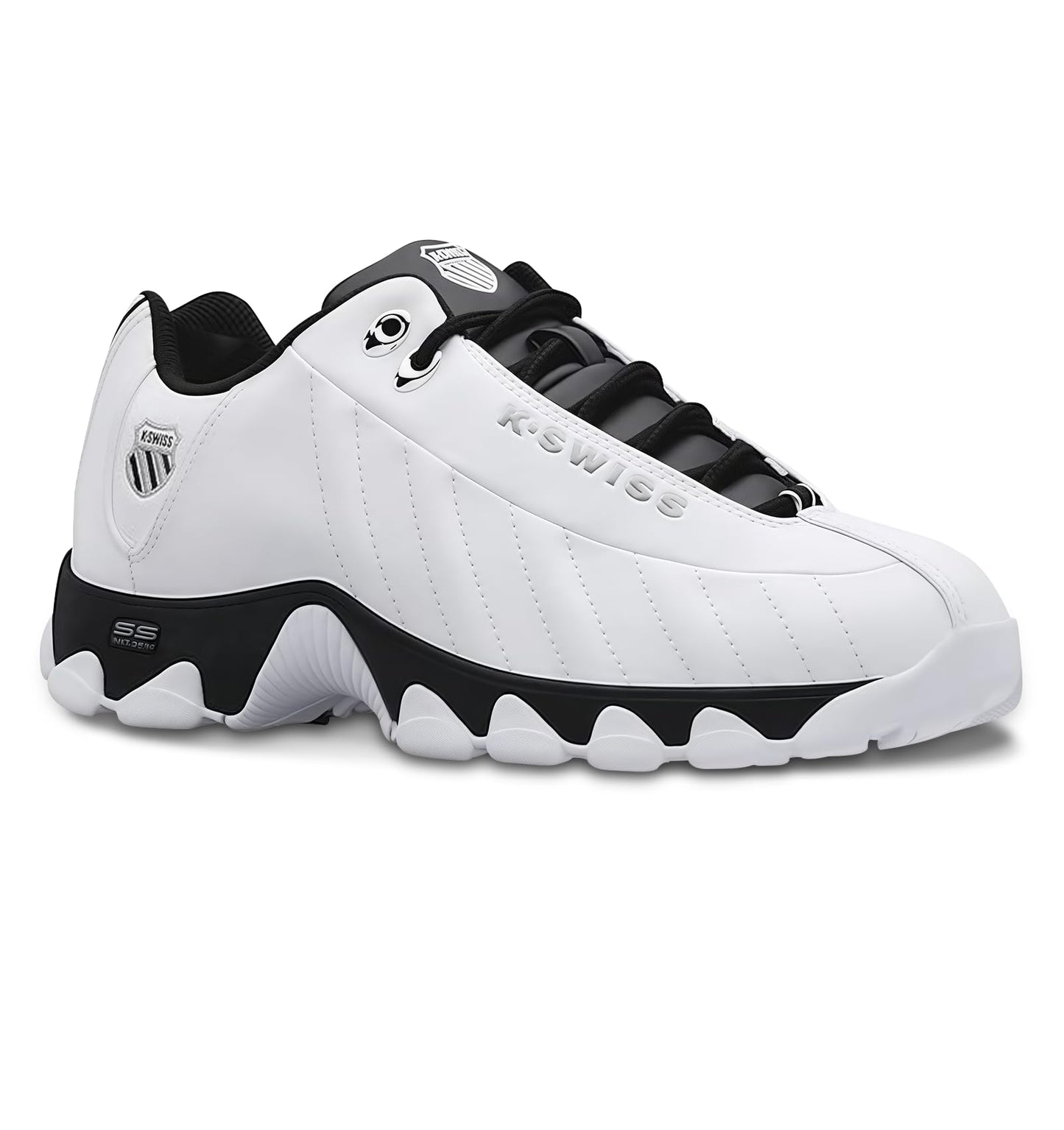 Leather Tennis Sneakers Wide Fit Cushion Walking Shoes
