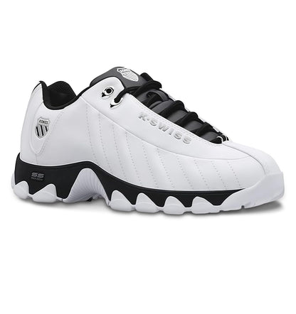 Leather Tennis Sneakers Wide Fit Cushion Walking Shoes