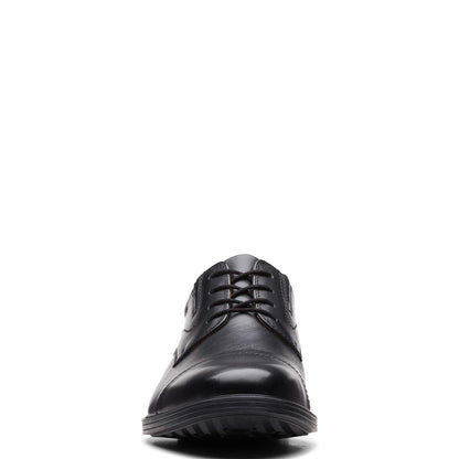Leather Cap Toe Oxford Dress Shoes Lace Up Formal