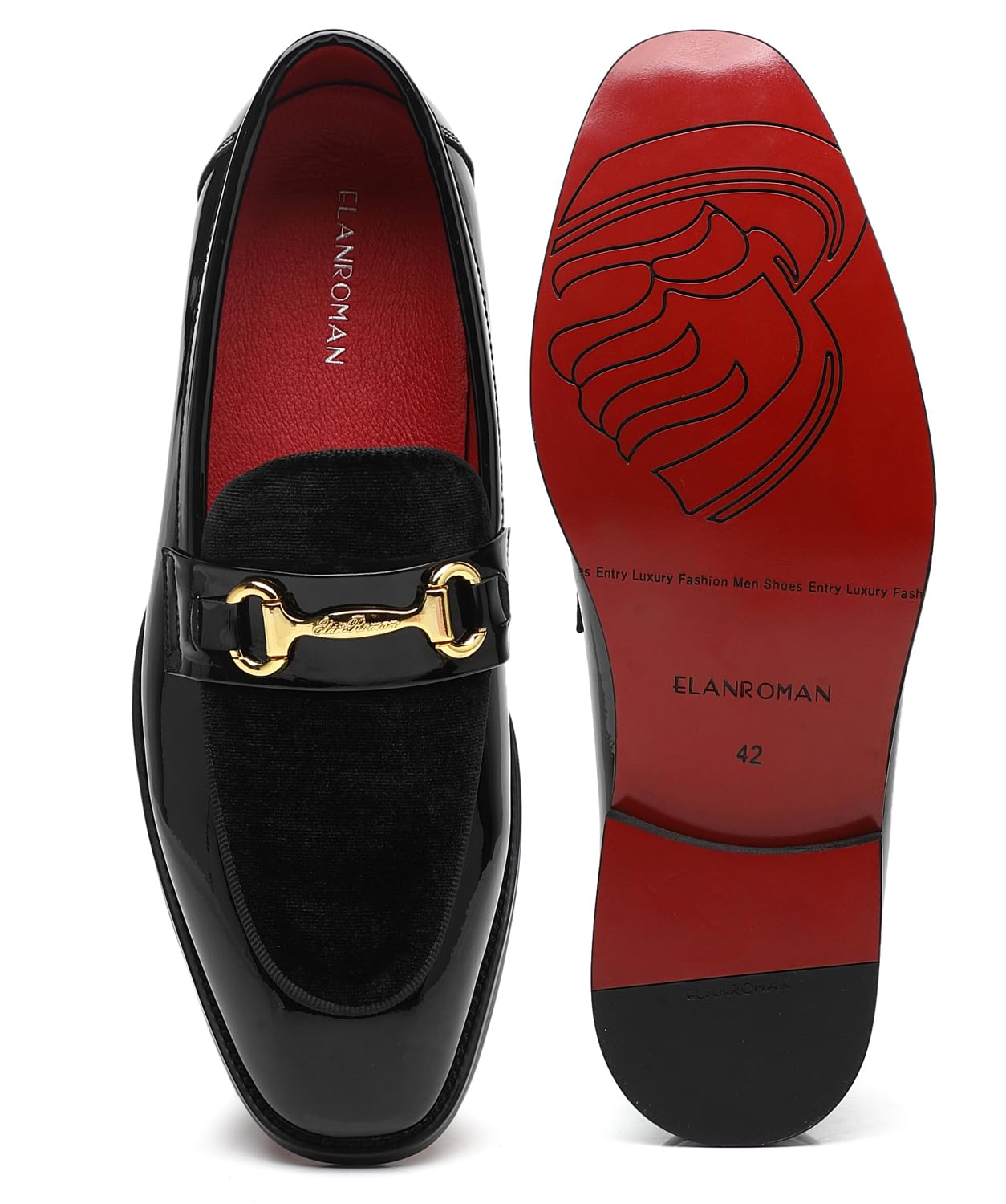 Patent Velvet Penny Loafers Dress Shoes Formal Slip On