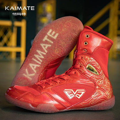 Men’s High-Top Boxing Shoes Lightweight Breathable Training