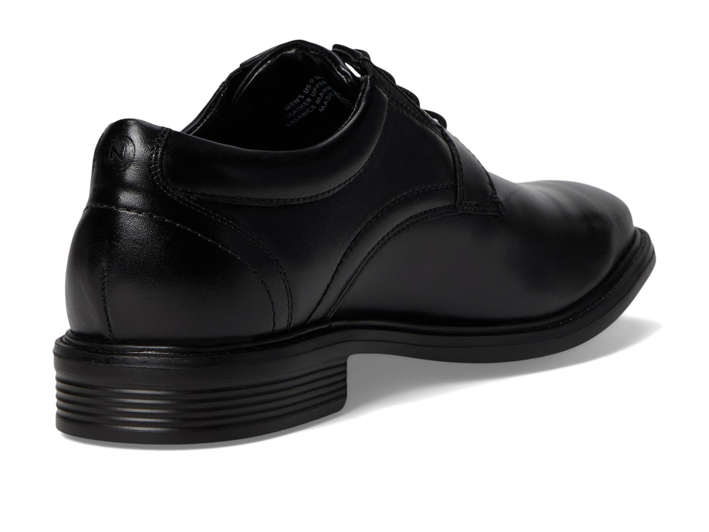 Leather Oxford Derby Shoes Plain Toe Lace Up