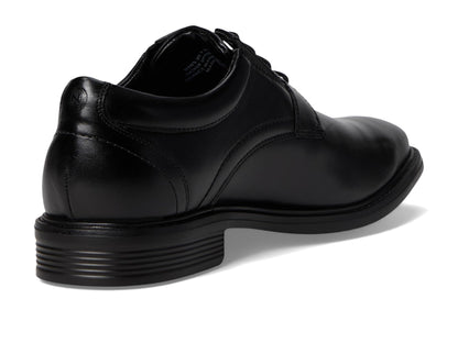 Leather Oxford Derby Shoes Plain Toe Lace Up