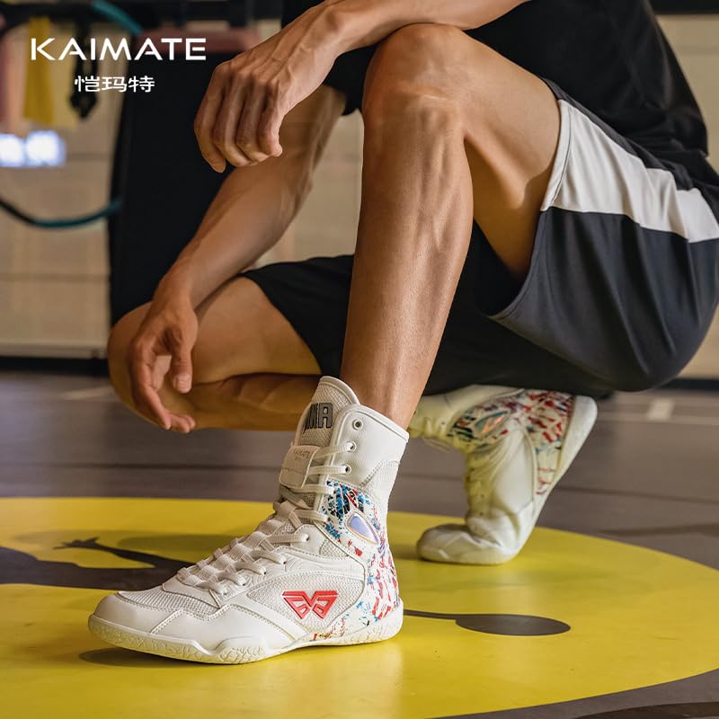 Men’s High-Top Boxing Shoes Lightweight Breathable Training
