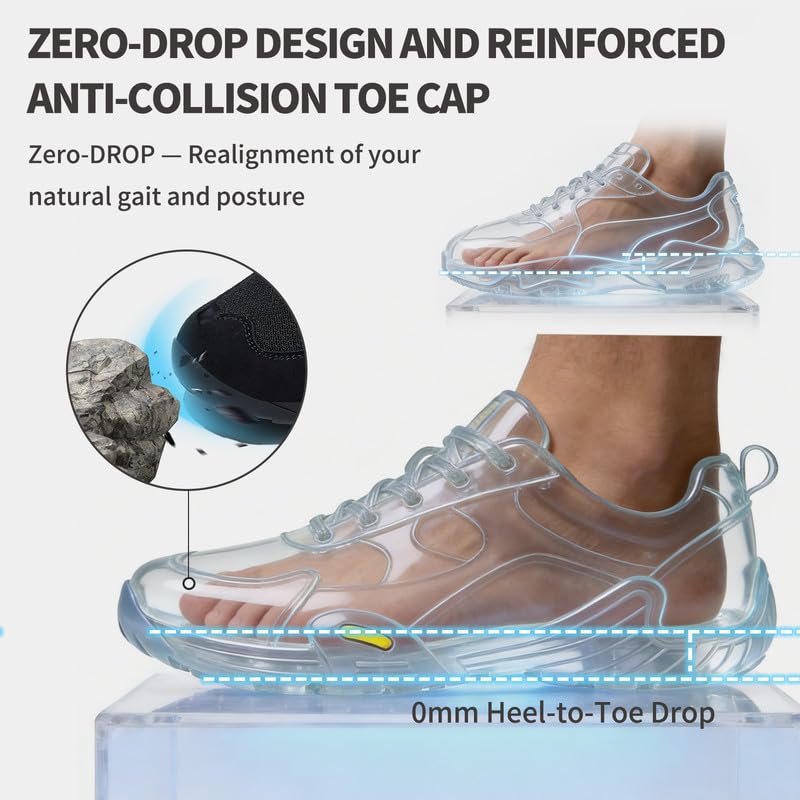 Barefoot Training Sneakers Wide Toe Zero Drop Cross Trainer