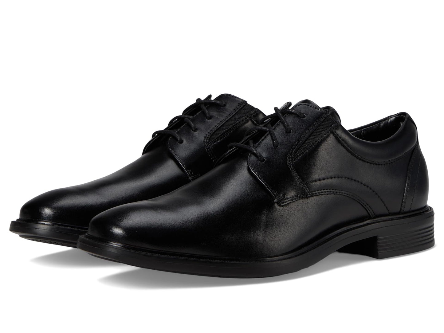 Leather Oxford Derby Shoes Plain Toe Lace Up