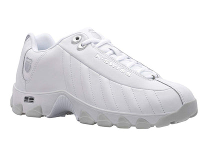 Leather Tennis Sneakers Wide Fit Cushion Walking Shoes