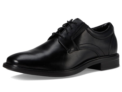Leather Oxford Derby Shoes Plain Toe Lace Up