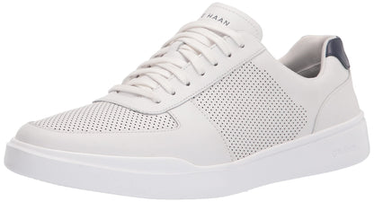 Perforated Leather Sneakers Lace Up Casual Comfort Walking