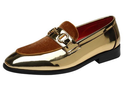 Patent Velvet Penny Loafers Dress Shoes Formal Slip On