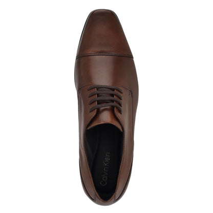 Classic Leather Oxford Dress Shoes Lace Up Round Toe
