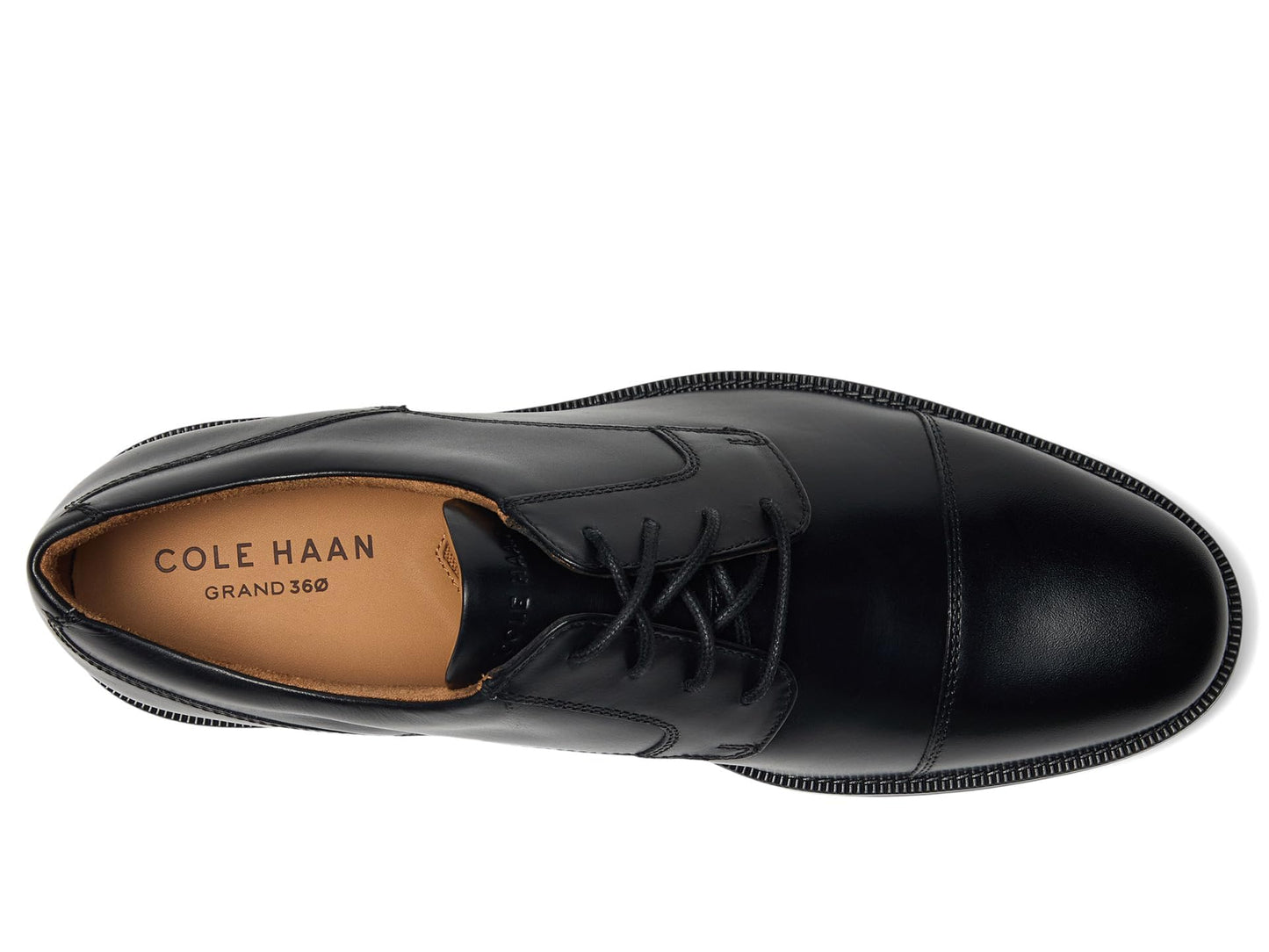 Leather Cap Toe Oxford Dress Shoes Lace Up Formal