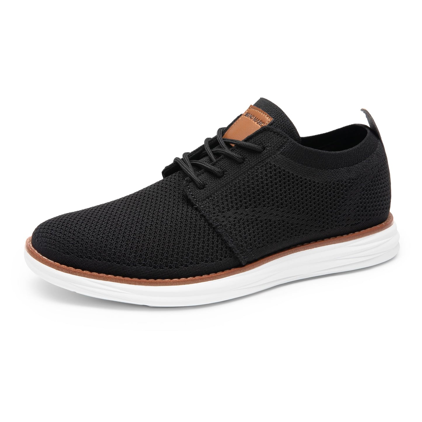 Men’s Breathable Knit Dress Sneakers Lace-Up Casual Shoes