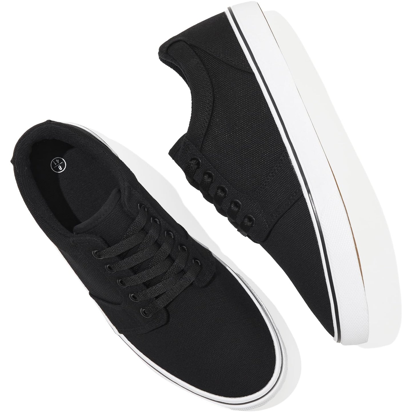 Men’s Low-Top Canvas Sneakers Casual Lace-Up Shoes