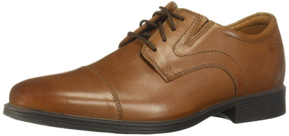Leather Cap Toe Oxford Dress Shoes Lace Up Formal