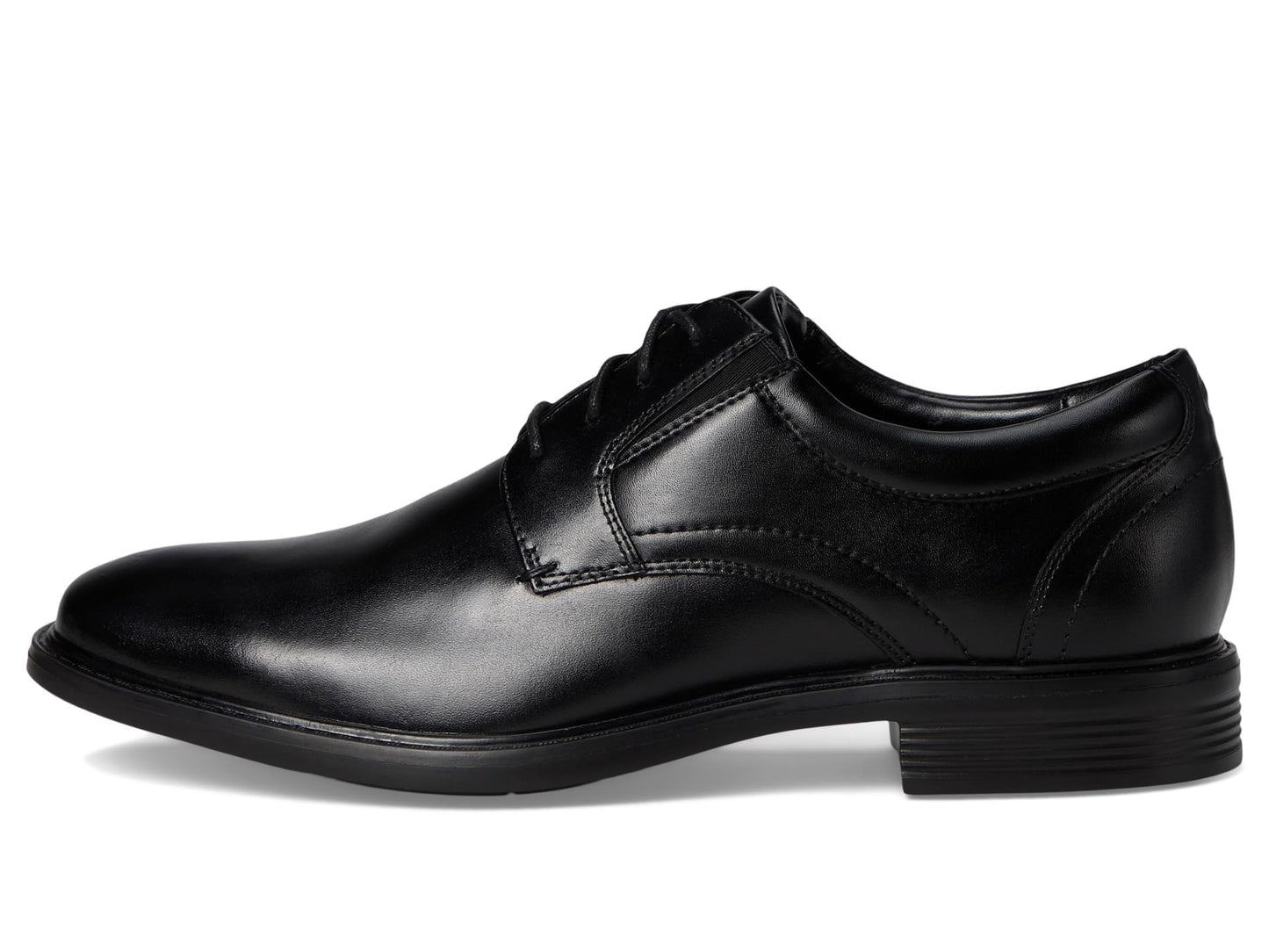 Leather Oxford Derby Shoes Plain Toe Lace Up