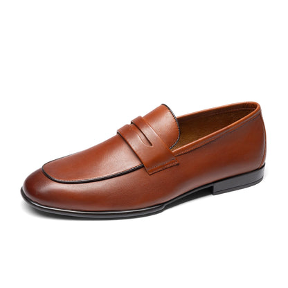 Suede Penny Loafers Lightweight Slip On Dress Shoes Comfort