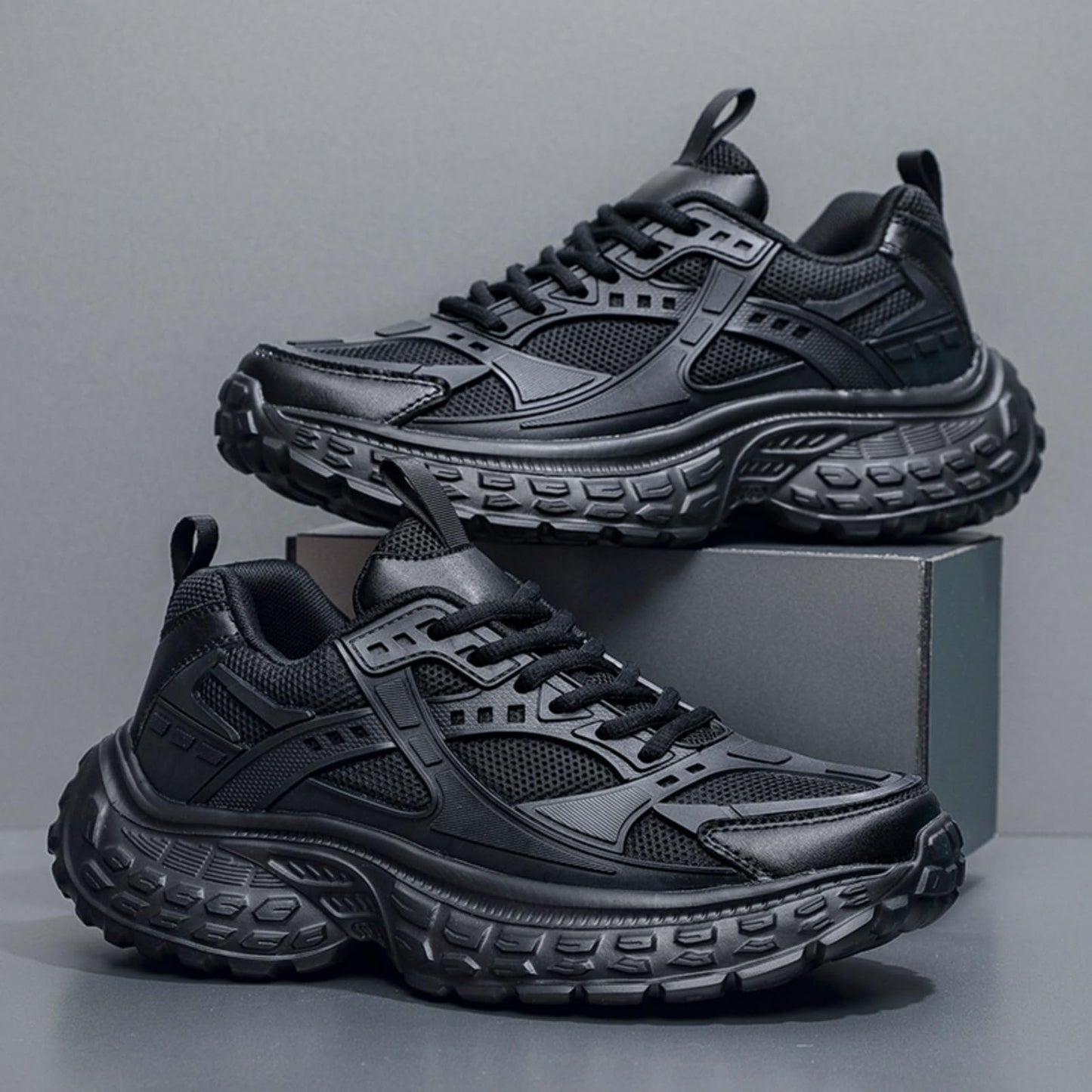 Chunky Dad Sneakers Platform Lace Up Casual Walking Shoes