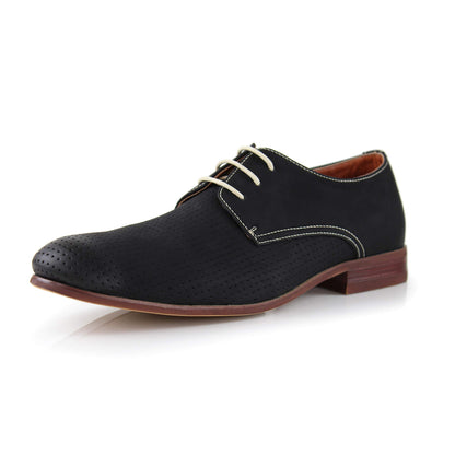 Classic Leather Derby Oxford Dress Shoes Lace Up