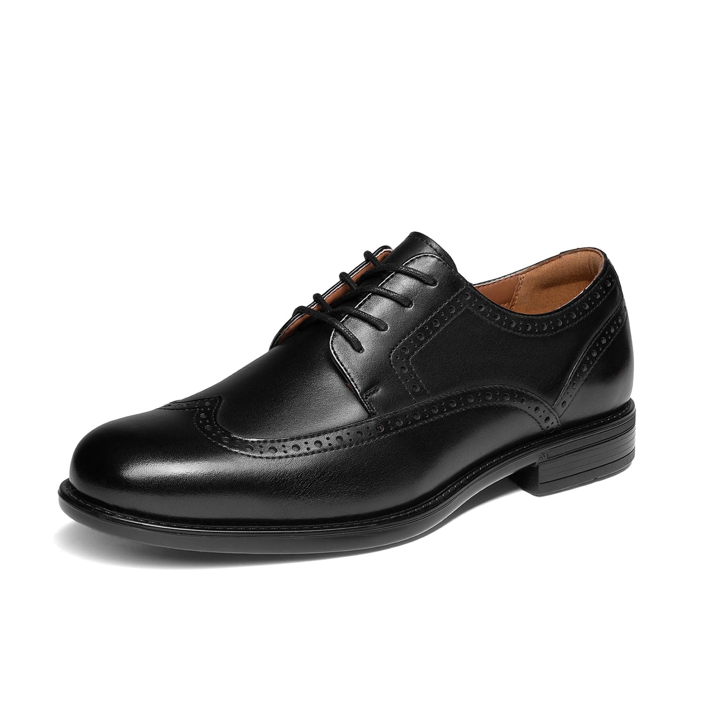 Leather Wingtip Brogue Oxford Dress Shoes Lace Up Classic